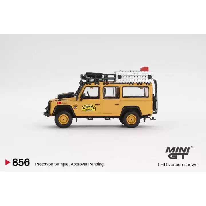 Mini GT 1/64 Land Rover Defender 110 1989 Camel Trophy Amazon Team Turkey Turkey Exclusive MGT00856