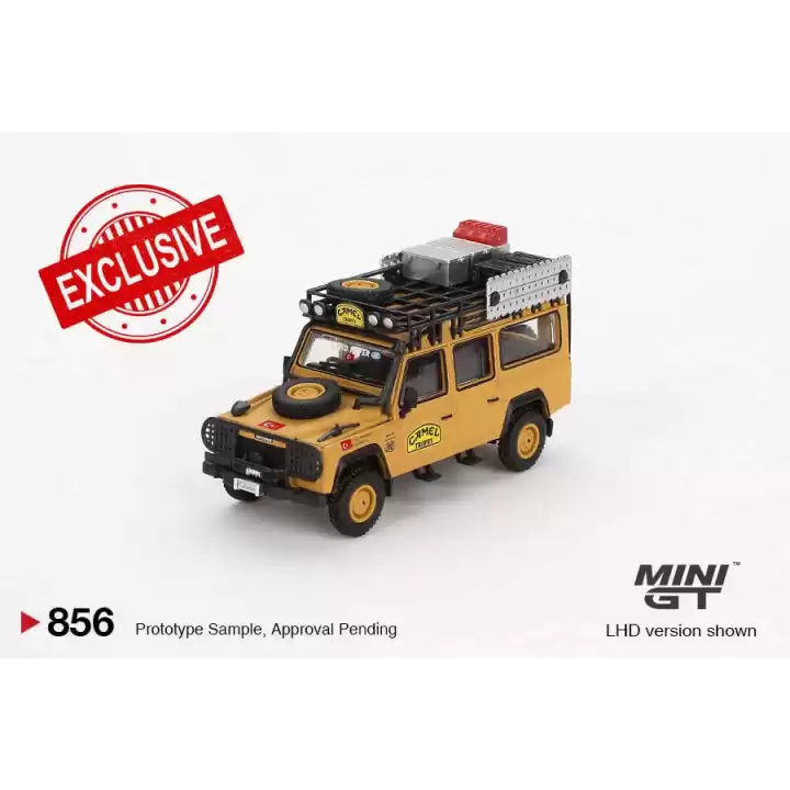 Mini GT 1/64 Land Rover Defender 110 1989 Camel Trophy Amazon Team Turkey Turkey Exclusive MGT00856