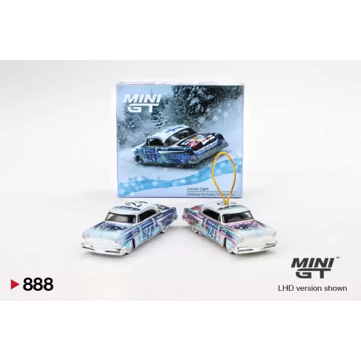 Mini GT 1/64 Lincoln Capri Christmas Hot Rod by Tim Sadchikov 2024 Christmas Edition MGT00888