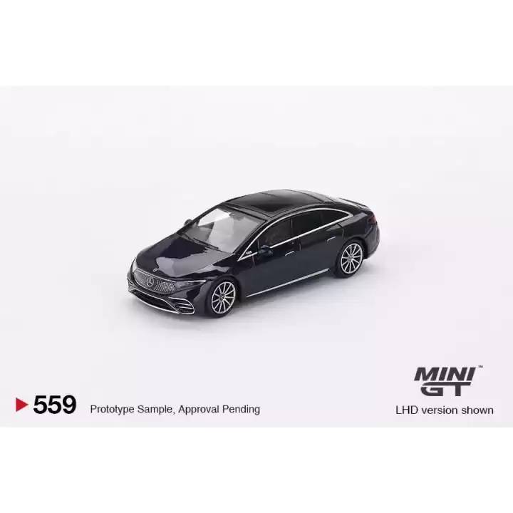 Mini GT 1/64 Mercedes-Benz EQS 580 4MATIC Nautical Blue Metallic MGT00559