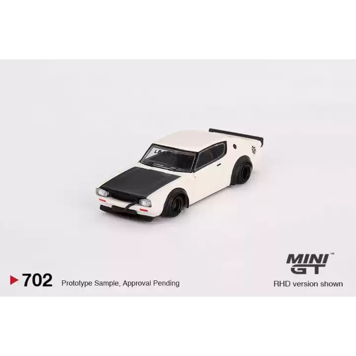 Mini GT 1/64 Nissan Skyline Kenmeri Liberty Walk White MGT00702
