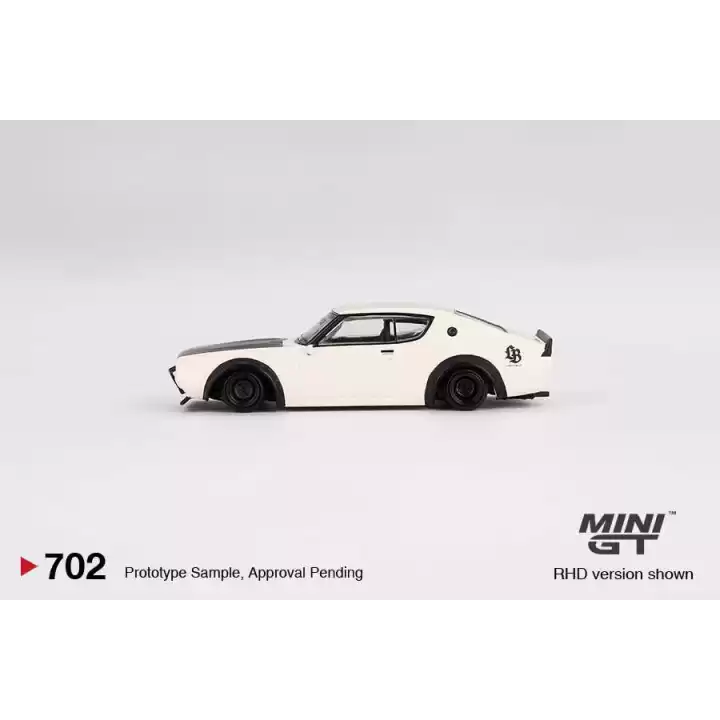 Mini GT 1/64 Nissan Skyline Kenmeri Liberty Walk White MGT00702