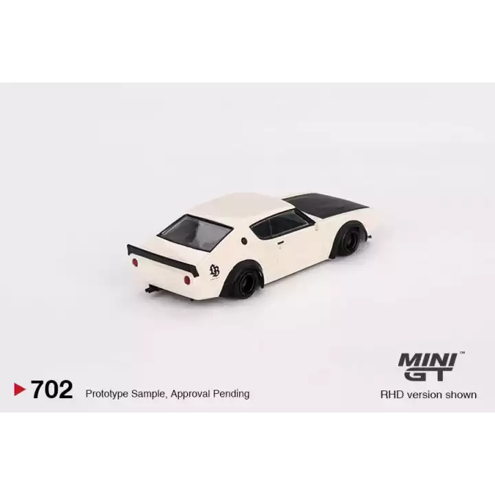 Mini GT 1/64 Nissan Skyline Kenmeri Liberty Walk White MGT00702
