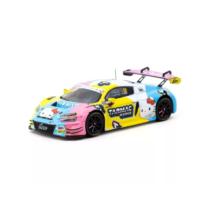 Tarmac Works 1/64 Audi R8 LMS GT3 Evo II Macau GT Cup - FIA GT World Cup 2023 - Race Version Uno Racing #50 with Tarmac Cards