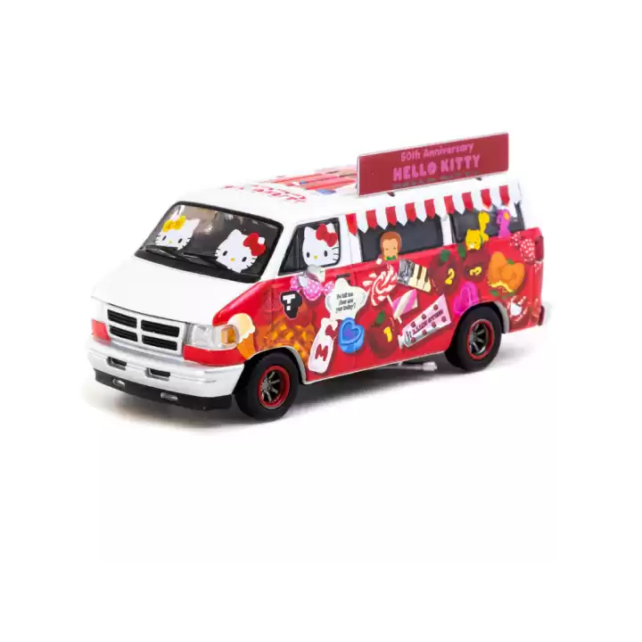 Tarmac Works 1/64 Dodge Van Hello Kitty Food Truck