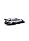 Tarmac Works 1/64 Toyota Sprinter Trueno AE86 Widebody White / Black with Tarmac Cards
