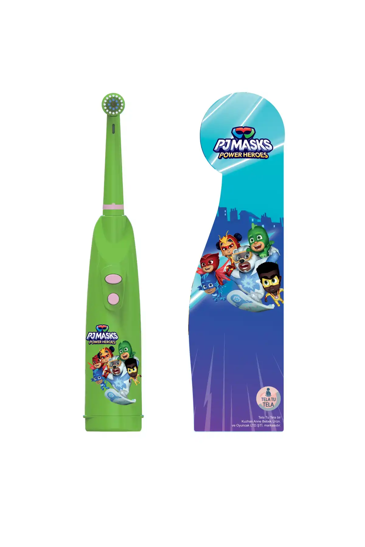 PJ Masks Dual Button Battery-Powered Kids Toothbrush - Tela Tu Tela