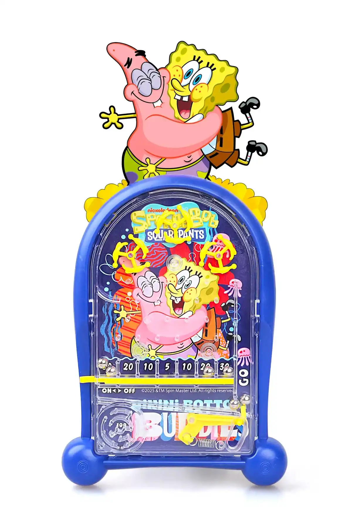 Lisanslı Sunger Bob Pinball Oyunu - Eğitici Beceri Oyuncağı NHN84MaviSunger