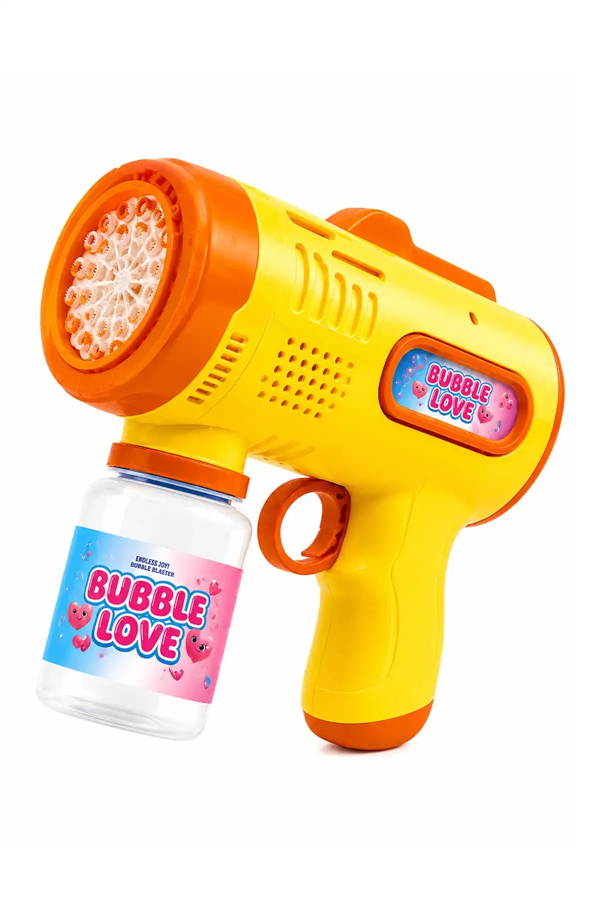 ToyFlyer Otomatik Köpük Tabancası Bubble Gun - Pilli Işıklı Baloncuk Oyuncağı Sarı HL044ESarı