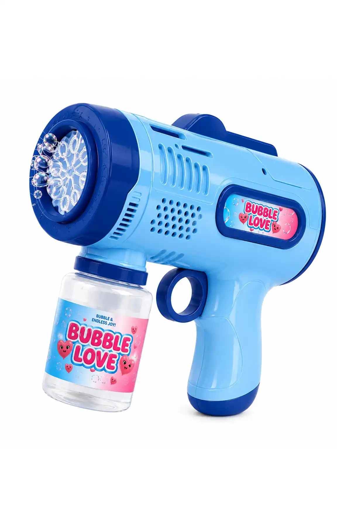 ToyFlyer Otomatik Köpük Tabancası Bubble Gun – Pilli Işıklı Baloncuk Oyuncağı Mavi (2026 Model)HL044EMavi