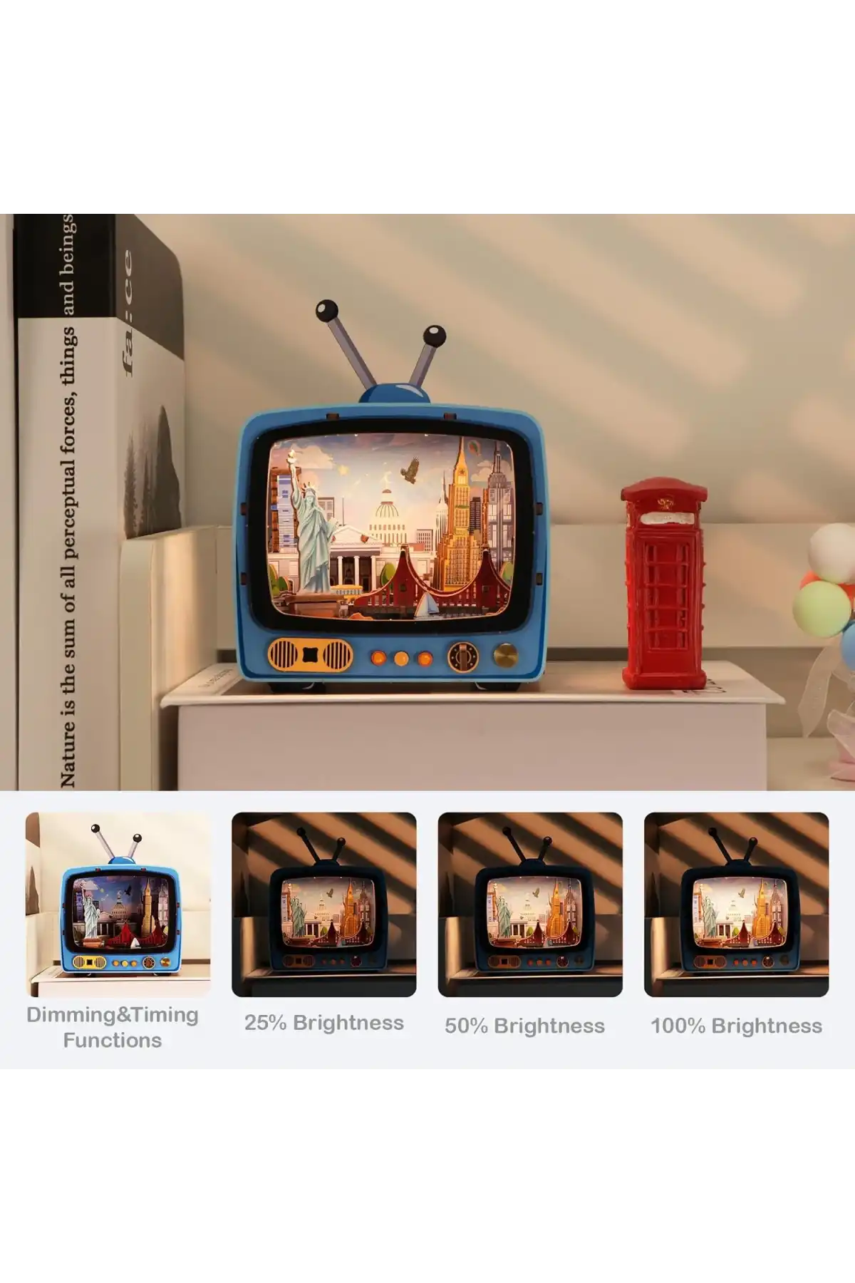 3D Puzzle Ahşap Minyatür Maket Kiti DIY Kendin Yap New York 78 Parça Işıklı