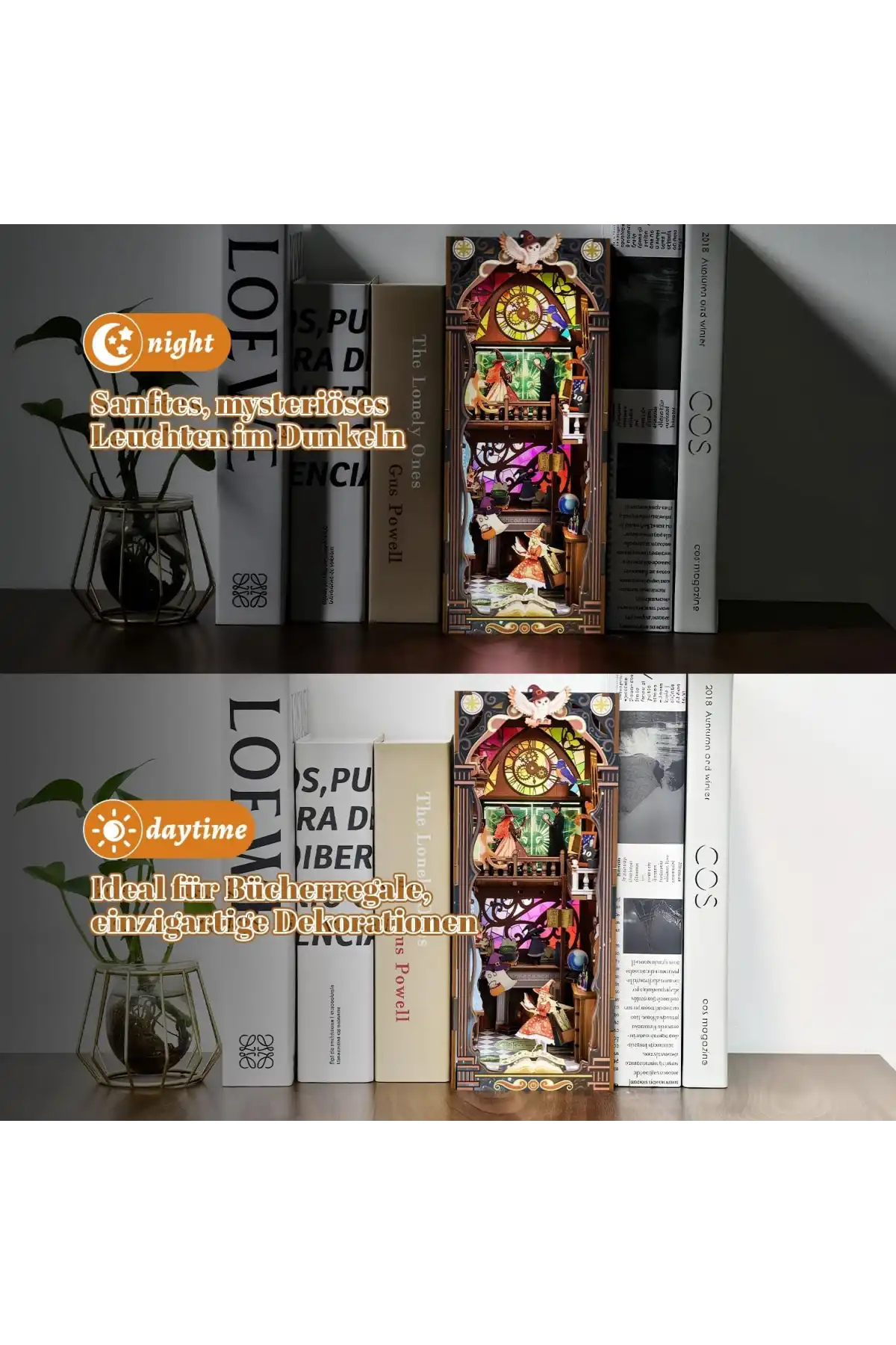 3D Puzzle Ahşap Minyatür Maket Kiti DIY Kendin Yap Mistik Oda Işıklı 167 Parça