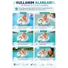 ToyFlyer Sünger Dolgulu Şişirme Gerektirmeyen Bebek Yüzme Simidi – Yeşil Dino 0-12 Ay NR016