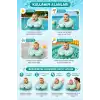 ToyFlyer Bas-Şişir Bebek Boyun Yüzme Simidi – Dinozor Desenli Çift Emniyet Tokalı Yeşil 0-12 AyNR006
