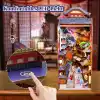 3D Puzzle Ahşap Minyatür Maket Kiti DIY Kendin Yap Japan, Sakura Sokak 293 Parça