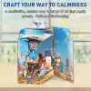 3D Puzzle Ahşap Minyatür Maket Kiti DIY Kendin Yap Balonlu Ev 203 Parça