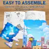 3D Puzzle Ahşap Minyatür Maket Kiti DIY Kendin Yap Balonlu Ev 203 Parça
