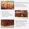3D Puzzle Ahşap Minyatür Maket Kiti DIY Kendin Yap London Streets 97 Parça Işıklı