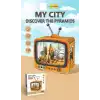 3D Puzzle Ahşap Minyatür Maket Kiti DIY Kendin Yap Piramitler 89 Parça Işıklı