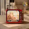 3D Puzzle Ahşap Minyatür Maket Kiti DIY Kendin Yap Paris 124 Parça Işıklı