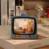 3D Puzzle Ahşap Minyatür Maket Kiti DIY Kendin Yap New York 78 Parça Işıklı