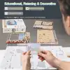 3D Puzzle Ahşap Minyatür Maket Kiti DIY Kendin Yap New York 78 Parça Işıklı