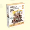 3D Puzzle Ahşap Minyatür Maket Kiti DIY Kendin Yap Fırın 179 Parça Işıklı