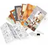 3D Puzzle Ahşap Minyatür Maket Kiti DIY Kendin Yap Fırın 179 Parça Işıklı