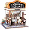 3D Puzzle Ahşap Minyatür Maket Kiti DIY Kendin Yap Fırın 179 Parça Işıklı