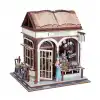 3D Puzzle Ahşap Minyatür Maket Kiti DIY Kendin Yap Kitap Dükkanı Işıklı 146 Parça