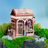3D Puzzle Ahşap Minyatür Maket Kiti DIY Kendin Yap Kitap Dükkanı Işıklı 146 Parça
