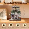 3D Puzzle Ahşap Minyatür Maket Kiti DIY Kendin Yap Çiçek Dükkanı Işıklı 243 Parça