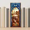 3D Puzzle Ahşap Minyatür Maket Kiti DIY Kendin Yap Retro Kitap Evi Işıklı 223 Parça