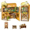 3D Puzzle Ahşap Minyatür Maket Kiti DIY Kendin Yap Cafe ve Ev Işıklı 213 Parça