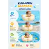 ToyFlyer Ayıcık Figürlü Bebek Yüzme Simidi – Şişme Sarı Model 0-18 Ay AR002