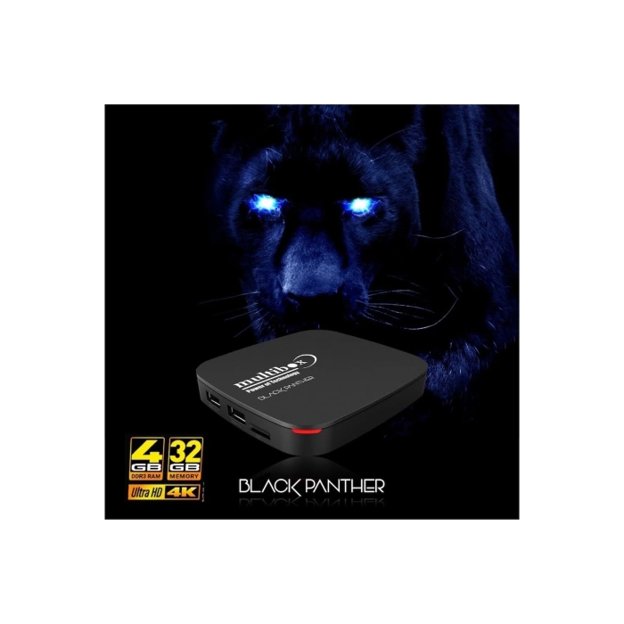 Multibox Black Panter 4 GB Ram 32 GB Hafıza Android TV