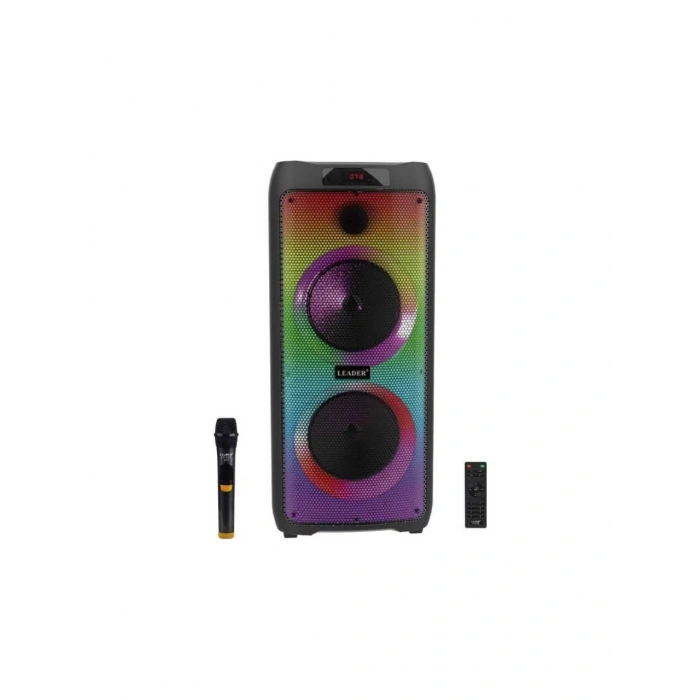 Leader LP-8100 8 Incx2 Rgb Taşınabilir Ses Sistemi
