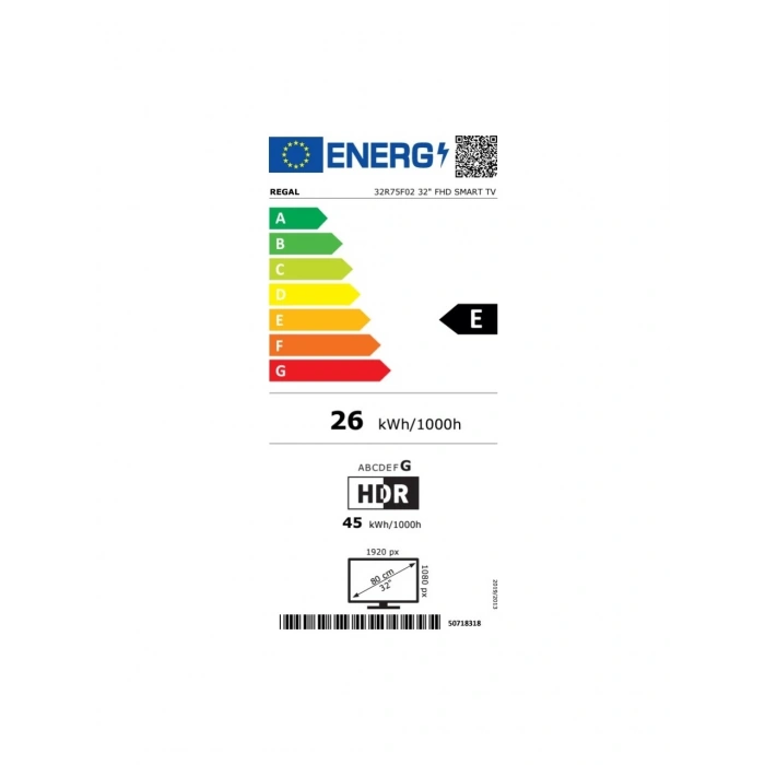 Regal 32R75F02 32 81 Ekran Uydu Alıcılı Full HD Smart LED TV