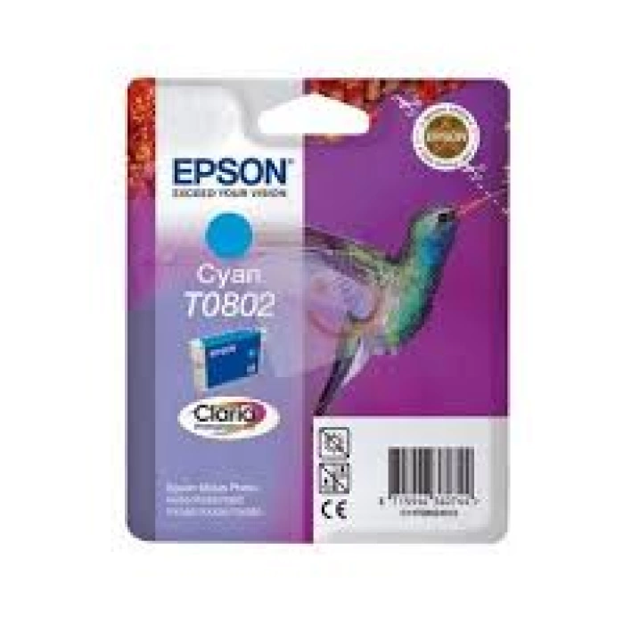 Epson T0802 R265, 285, 360, 560, PX700 Mavi Kartuş