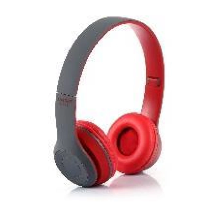 Leader LD-53 Mikrofonlu Kulak Üstü Bluetooth Kulaklık Kırmızı
