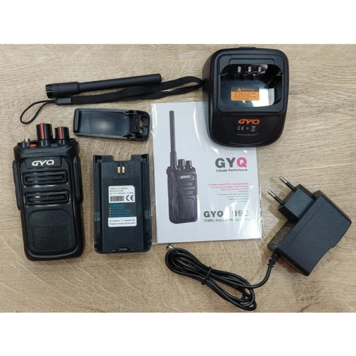 GYQ Q990 Pmr El Telsizi 15 Km IP67 Su Geçirmez (Tekli Paket) GYQ