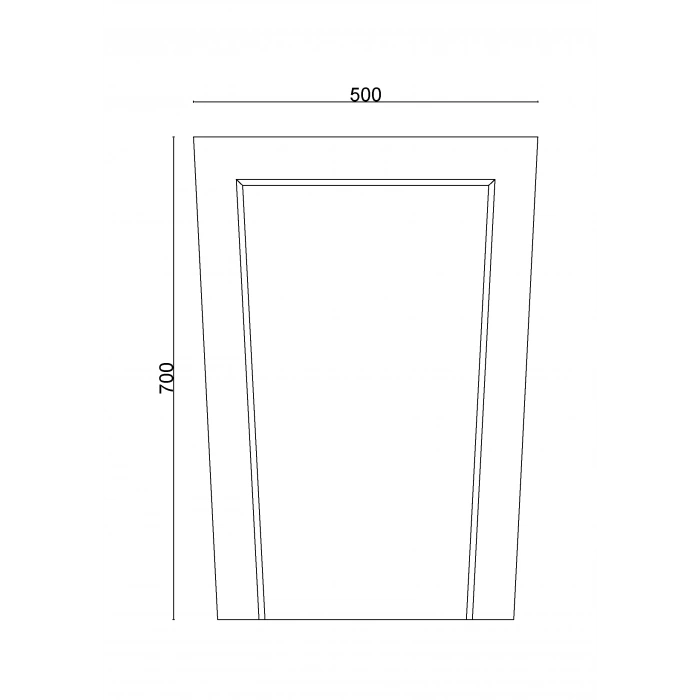 20-009 - MENEKŞE AYNA 50X70 CM - 5 ADET - 1 KOLİ