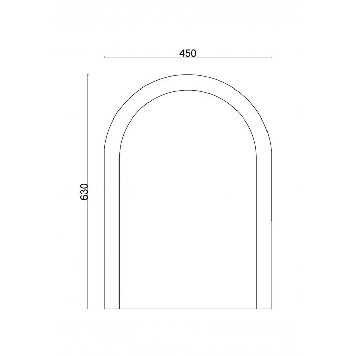 20-010 - YEŞİM AYNA 45X63 CM - 5 ADET - 1 KOLİ