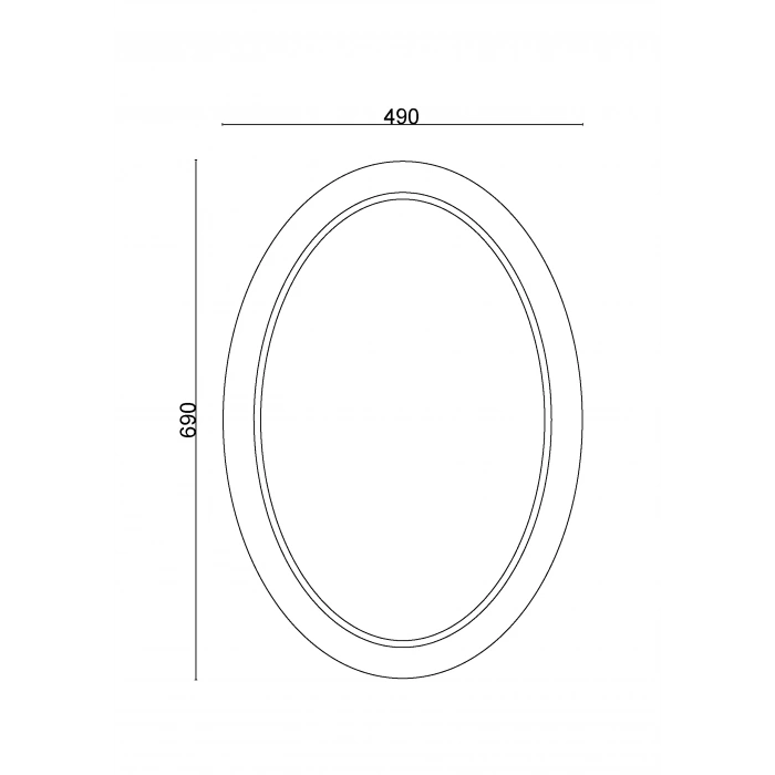 20-011 - MIROIR ÉLÉGANT 49X69 CM