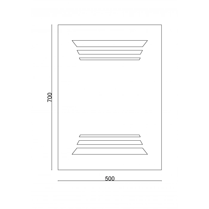 20-205 - LEDLİ URANÜS AYNA 50X70 - 5 ADET - 1 KOLİ