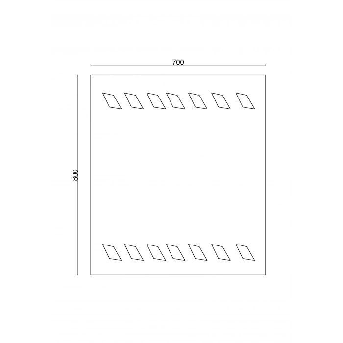 20-209 - LEDLİ MERKÜR AYNA 70X80 - 5 ADET - 1 KOLİ
