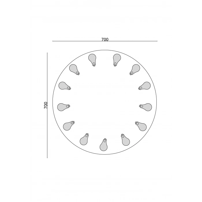 20-259 - OVAL LEDLİ AYNA 70 CM - 5 ADET - 1 KOLİ