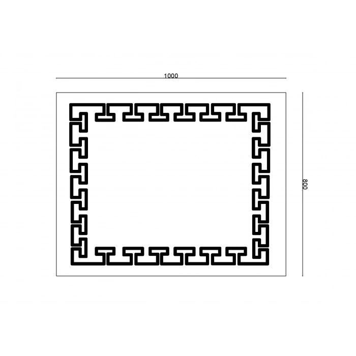20-274 - DİKDÖRTGEN LEDLİ AYNA 80X100 CM - 5 ADET - 1 KOLİ