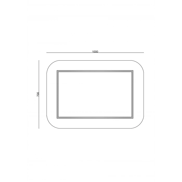 20-286 - ÖZEL LEDLİ AYNA 70X100 CM - 5 ADET - 1 KOLİ