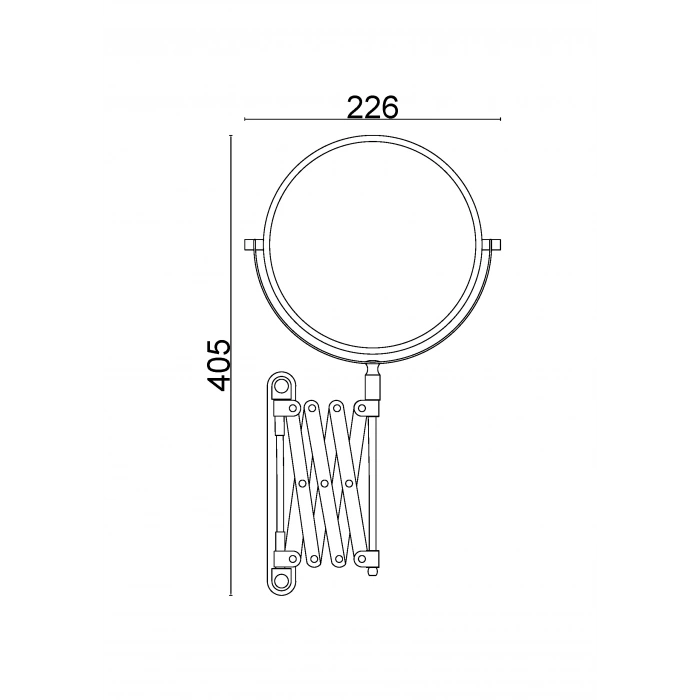 20-292 - MAKASLI ÇİFT TARAFLI MAKYAJ AYNASI